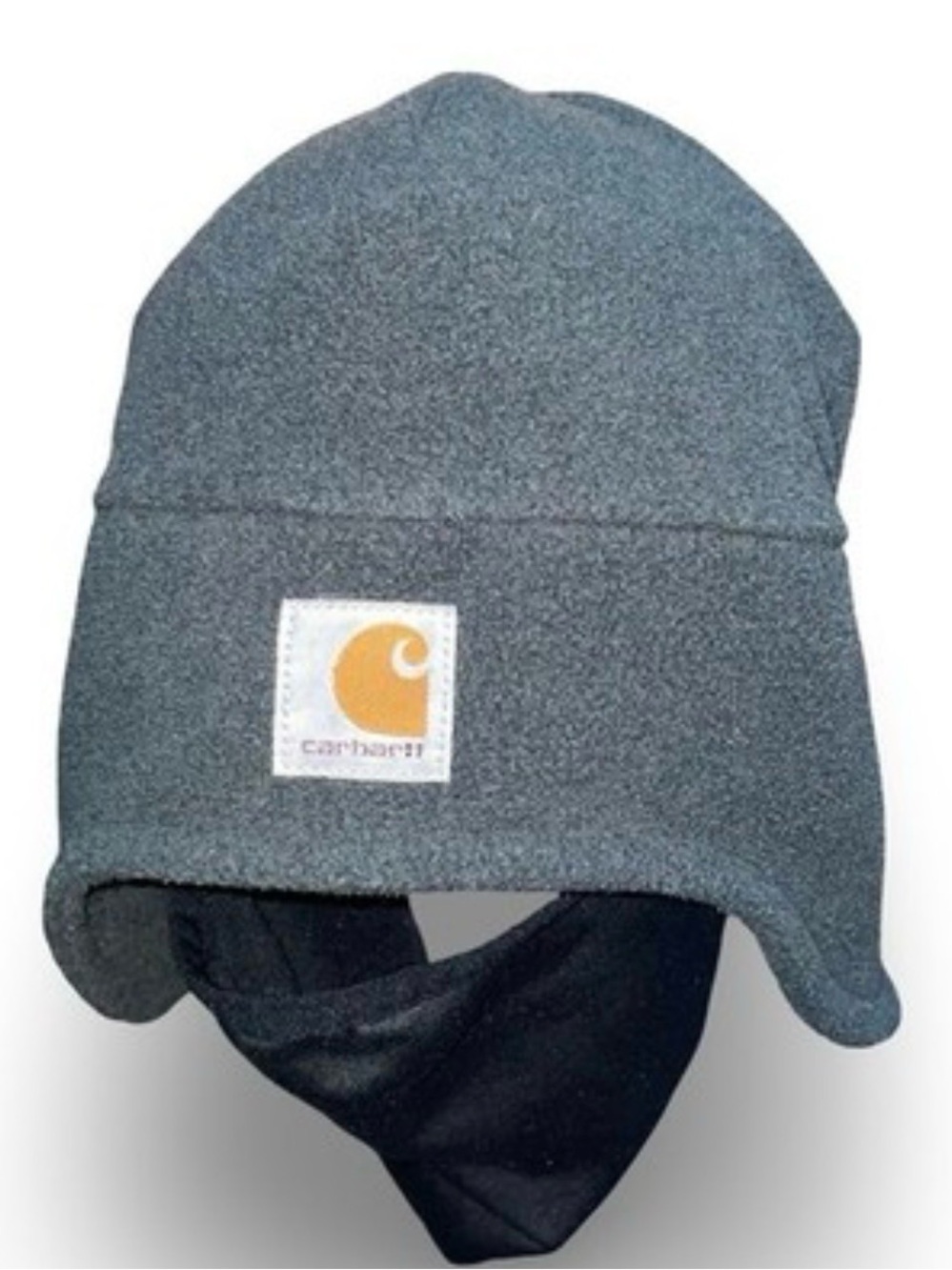 Carhartt Charcoal Gray 2-in-1 Fleece Beanie Hat